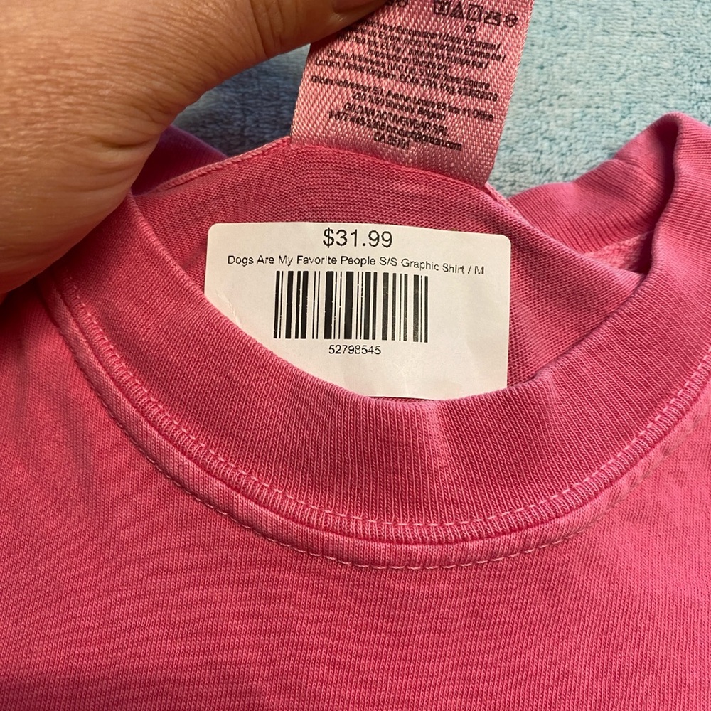 Dogs are My Favorite People Oversized Print Graphic Tee - Sz M New with Tags! - Picture 5 of 8